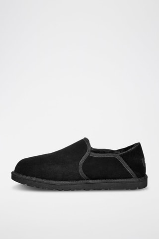 Slip-on fourrés en nubuck Kenton - Noir