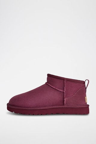 Botins forrados de nobuck K-Classic Ultra Mini - Bege-claro - Vermelho
