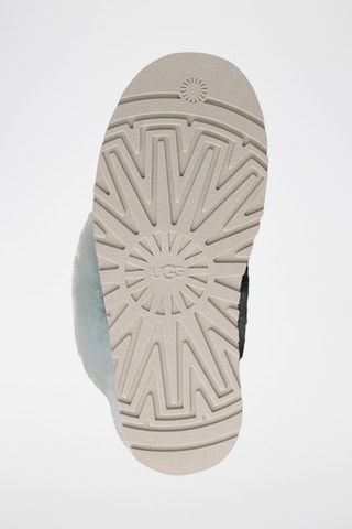 Sabots fourrés plateformes de randonnée en nubuck Disquette Chalet - Bleu