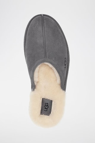 Pantoufles fourrées en nubuck Scuff - Gris