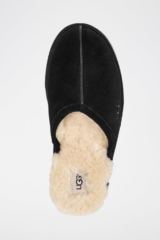 Pantoufles fourrées en nubuck Scuff - Noir