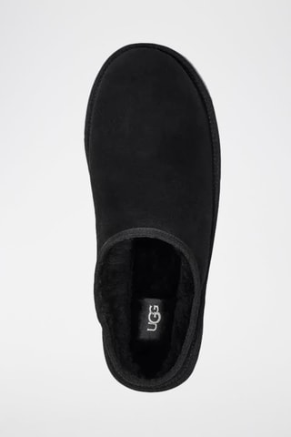 Pantoufles fourrées en nubuck Classic - Noir