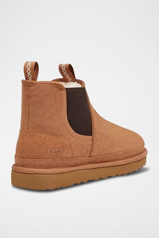 Bottines Chelsea fourrées en nubuck Numel - Marron