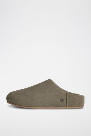 Sabots fourrés en nubuck Elea - Vert