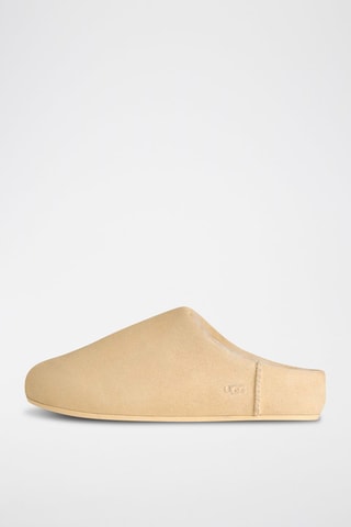 Sabots fourrés en nubuck Elea - Beige