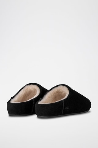 Sabots fourrés en nubuck Elea - Noir