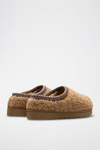 Chaussons en peau de mouton Tasman Maxi Curl - Marron
