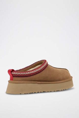 Sabots fourrés plateformes en nubuck Tazz II - Marron