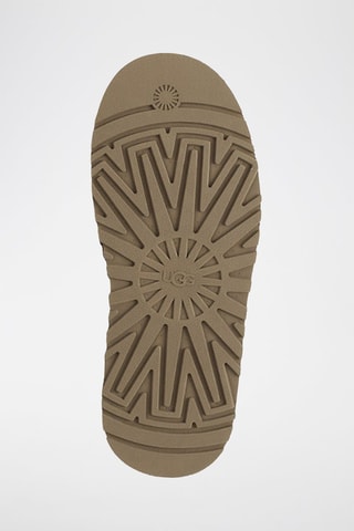 Sabots fourrés plateformes en nubuck Tazz II - Marron