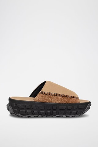 Mules plateformes en cuir Venture Daze UGG - Marron