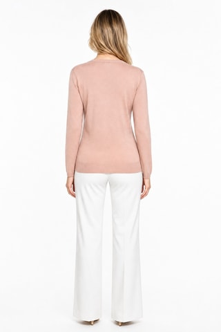 Cárdigan 35 % cachemir, 35 % seda y 30 % lana - Beige