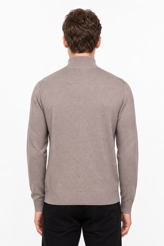 Cárdigan 95 % algodón y 5 % cachemir - Beige