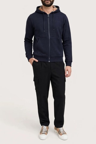 Sweat à capuche Cotton - Bleu