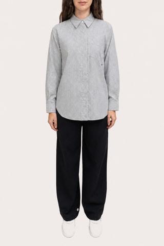 Chemisier Relaxed Fit  - Blanc
