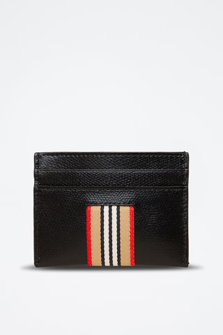 Porte-cartes en cuir - Noir