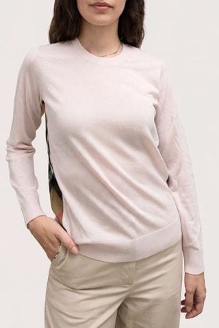 Pull en mérinos Lucia - Rose