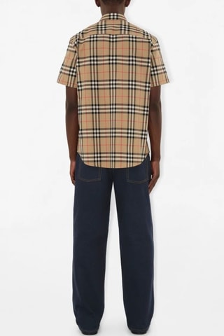 Chemise en coton Shefford - Marron