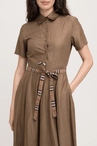 Robe chemise Cotton - Marron