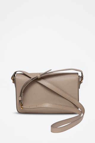 Sac bandoulière en cuir - Gris