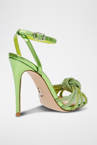 Sandalen met Hak Bedazzle - Groen