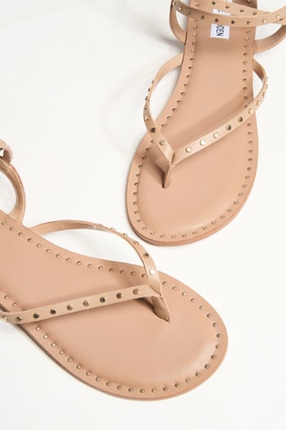 Leren Sandalen Endorser - Beige