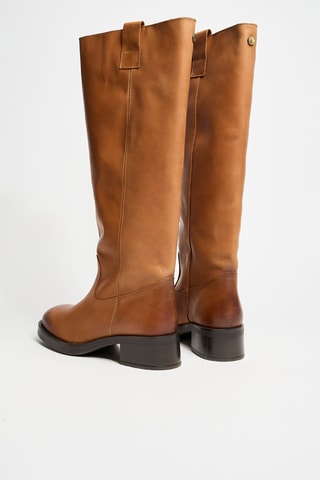 Botas de piel - Marrón claro