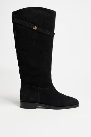 Botas de piel - Negro