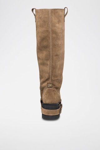 Botas de nobuk Aletta - Topo