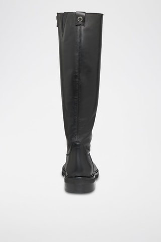 Botas de piel Neva - Negro