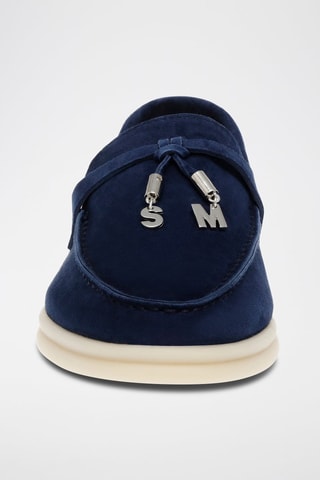 Mocasines de nobuk Portland - Azul marino
