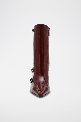 Botines con brillo Fastened - Burdeos