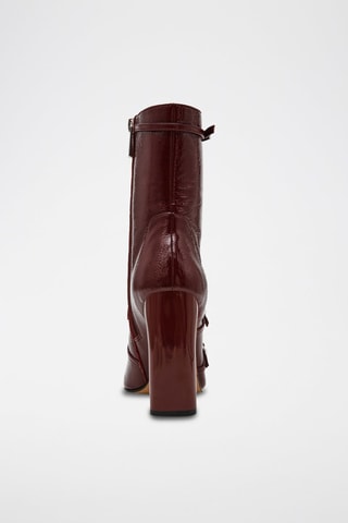 Botines con brillo Fastened - Burdeos