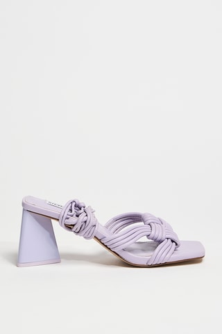 Sandalen met Hak Miraya - Lichtpaars