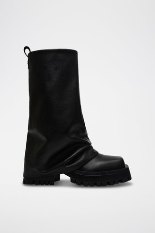 Botines de piel Shutter - Negro