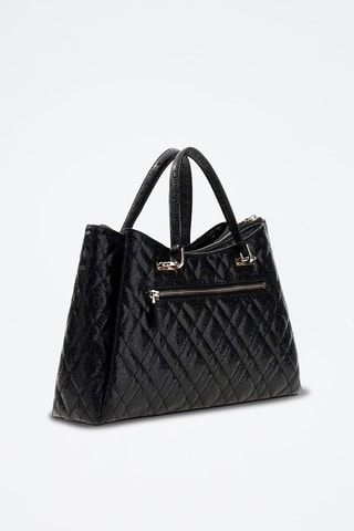 Bolso Isemay - Negro y plateado