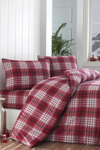 Juego de nórdico de algodón 48 hilos/cm² Burberry - Rojo