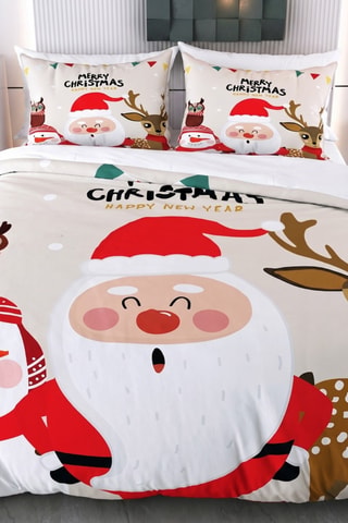 Juego de nórdico Xmas - Blanco y rojo