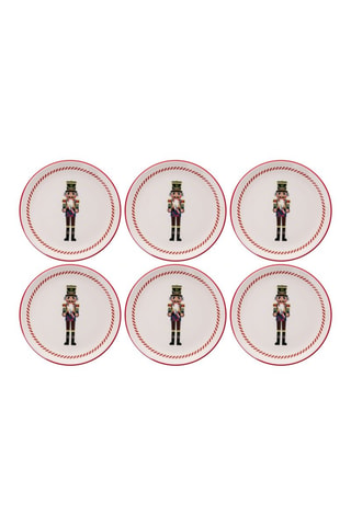 6 platos de postre de porcelana - 19,3 cm