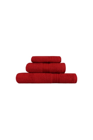 3 toallas Rainbow - Rojo