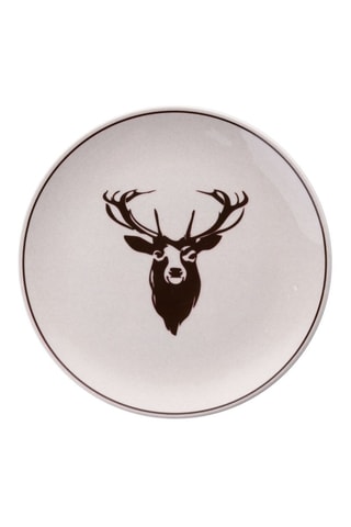 6 platos llanos de cerámica - 25,5 cm