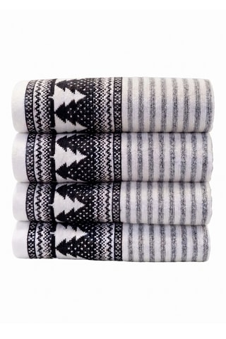 4 toallas de ducha Deertowel - Blanco