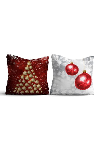 2 fundas de cojín - Multicolor - 43 x 43 cm