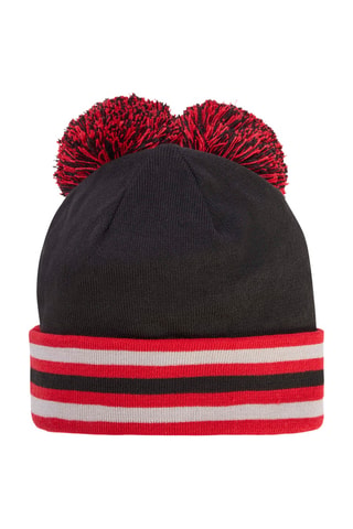 Bonnet à pompons Statement Hza - Noir