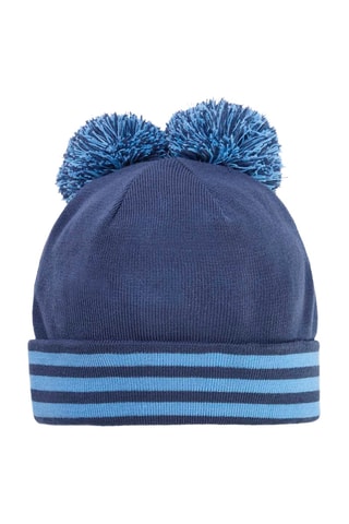 Bonnet à pompons Statement Hza - Bleu