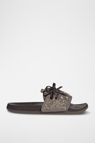 Claquettes en nubuck Adilette - Marron