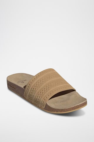 Claquettes en nubuck Adilette - Beige