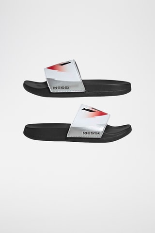 Claquettes Lionel Messi Adilette - Blanc et noir