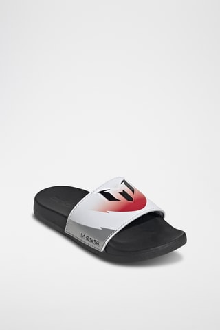 Claquettes Lionel Messi Adilette - Blanc et noir