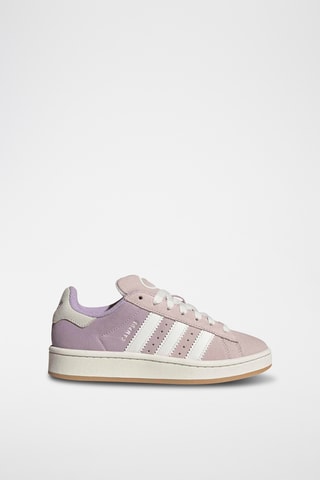 Baskets en nubuck Campus - Rose et blanc