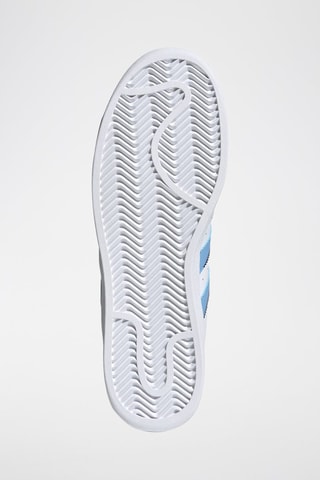 Sneakers en cuir Superstar - Blanc et bleu